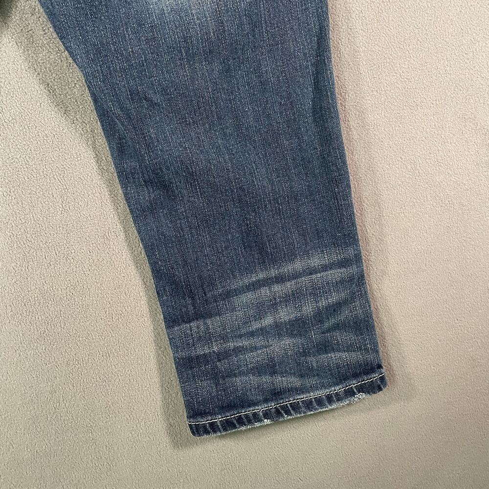Miss Me Capri Crop Blue Jeans 27 x 16.5 Flap Pocket Bling JE5427C2 - Picture 10 of 13